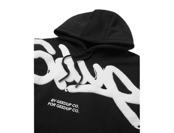 GEEDUP HANDSTYLE 'BLACK WHITE' HOODIE
