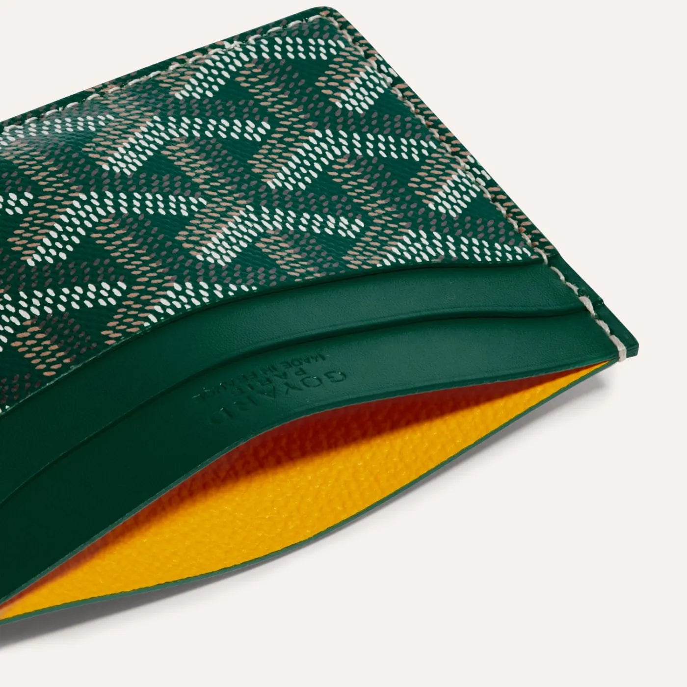 Goyard cardholder green hotsell