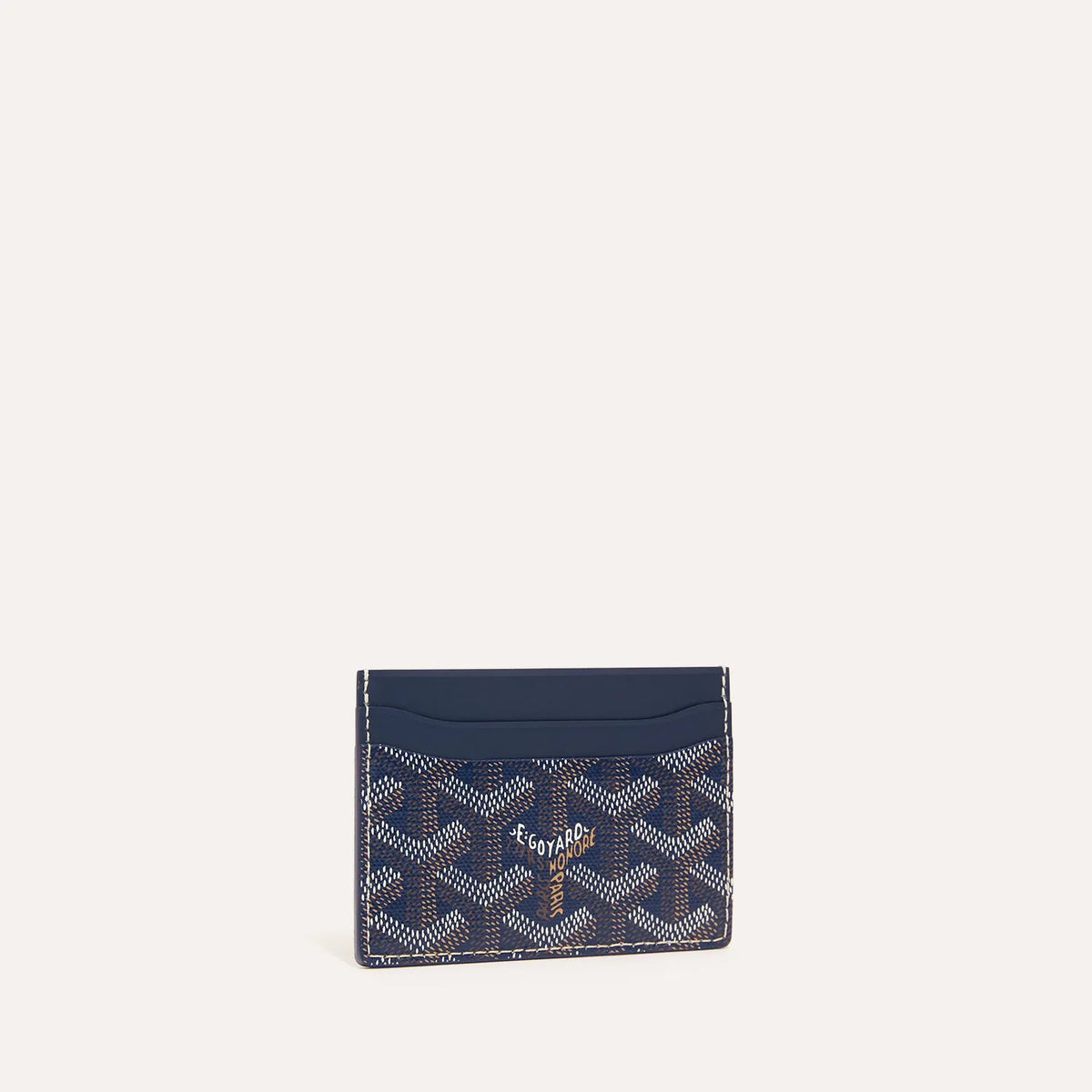 Goyard Saint-Sulpice Card Wallet Navy Blue
