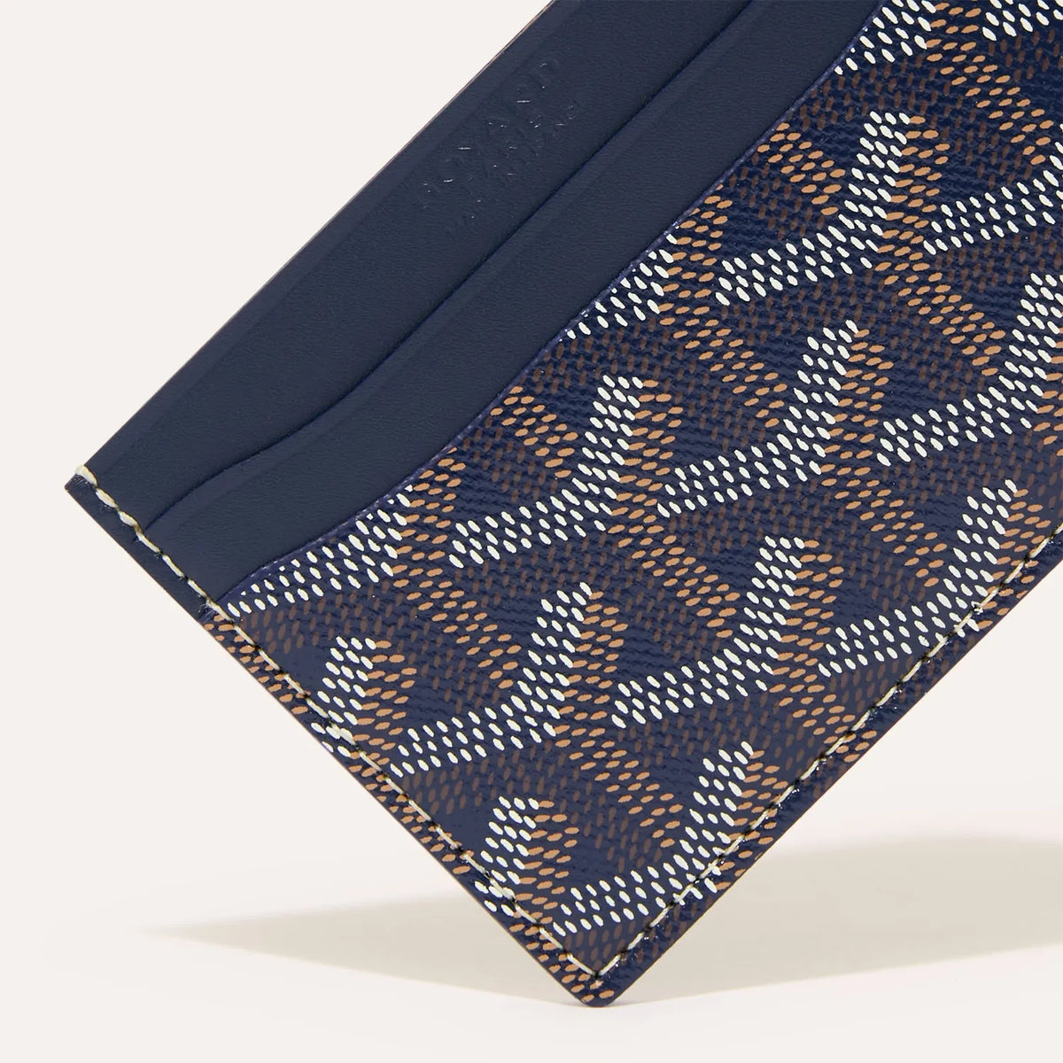 Goyard Saint-Sulpice Card Wallet Navy Blue