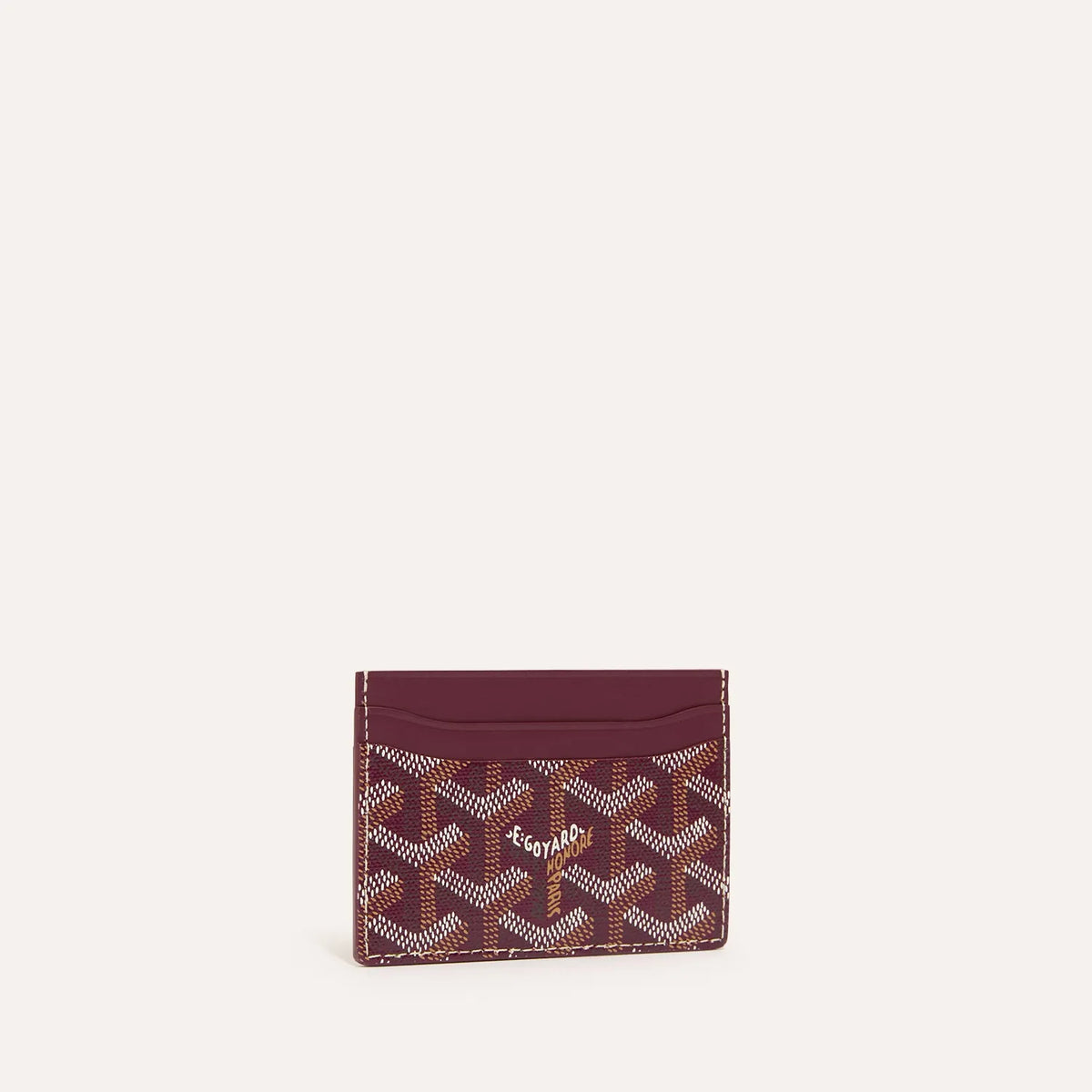 Goyard Saint-Sulpice Card Wallet Burgundy
