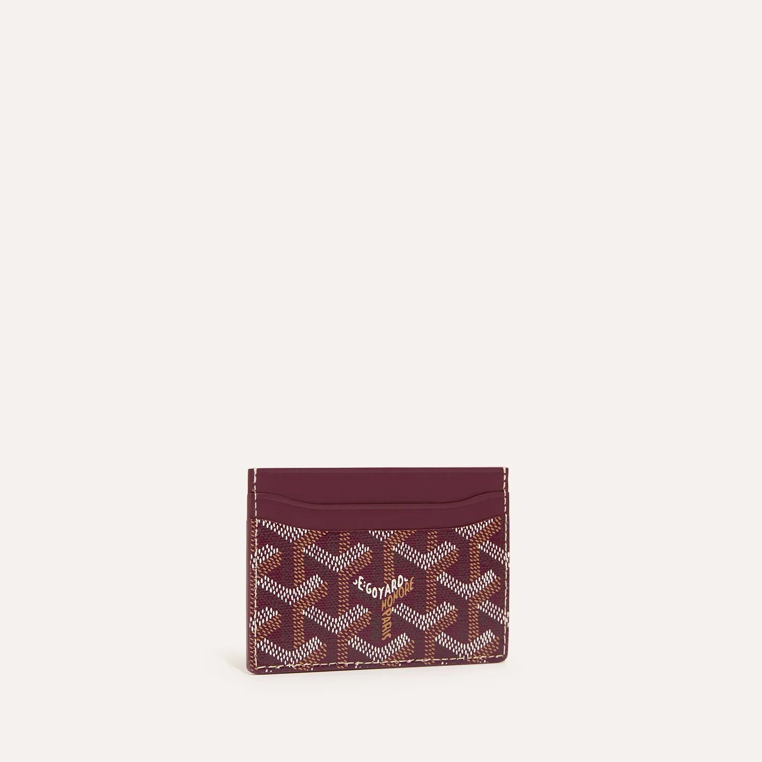 Goyard Saint-Sulpice Card Wallet Burgundy