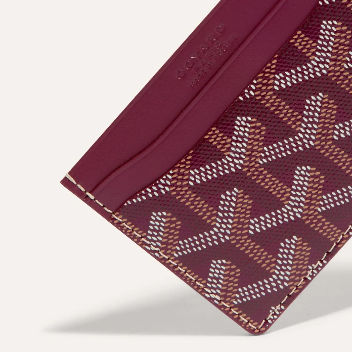 Goyard Saint Sulpice Card Wallet Burgundy