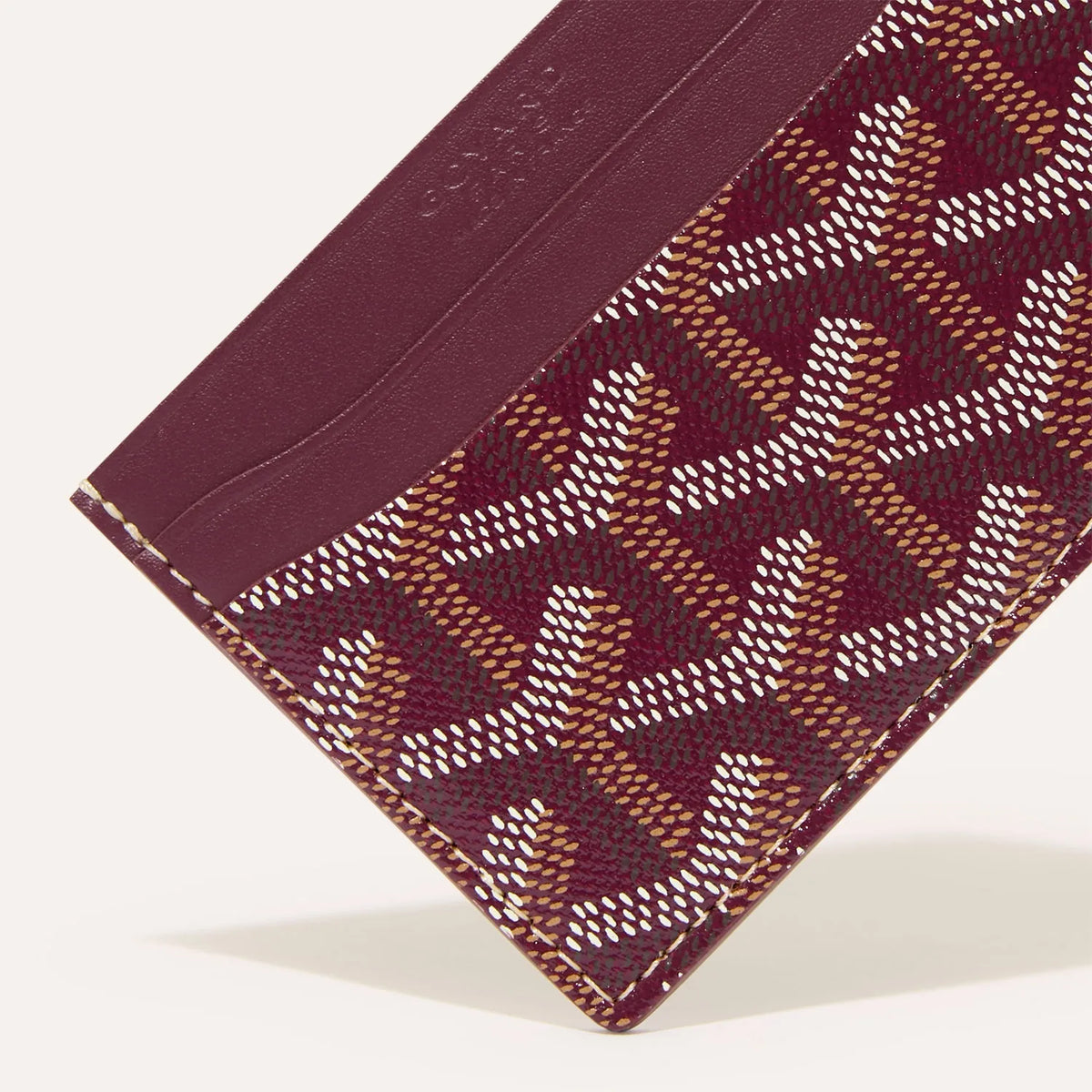 Goyard Saint-Sulpice Card Wallet Burgundy