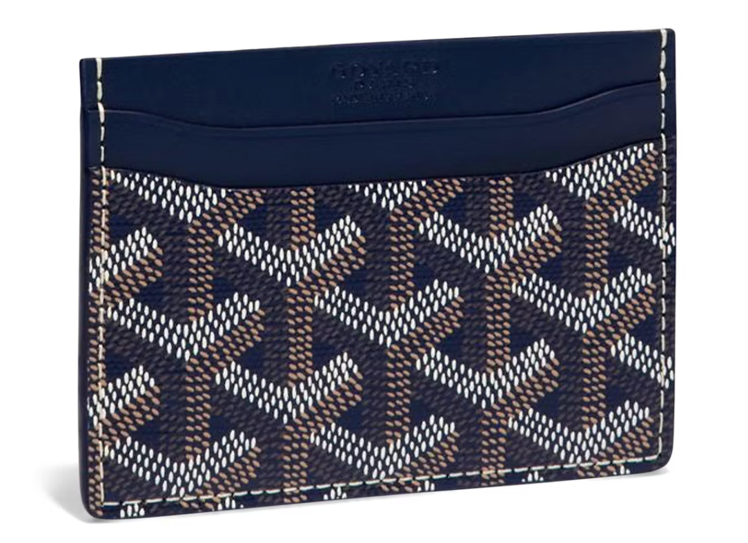 Goyard Saint-Sulpice Card Wallet Navy Blue