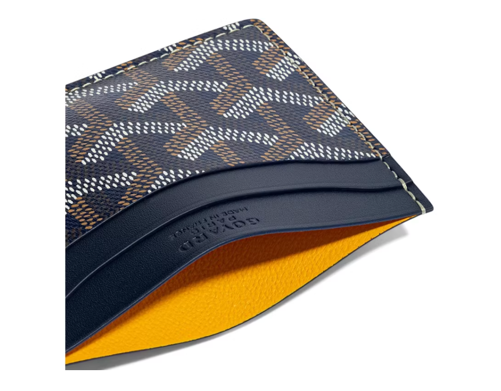 Goyard Saint-Sulpice Card Wallet Navy Blue