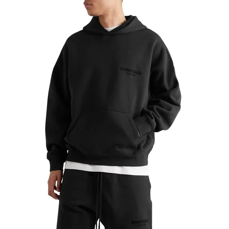 FEAR OF GOD ESSENTIALS HOODIE STRETCH LIMO BLACK (SS22) – Selective Store