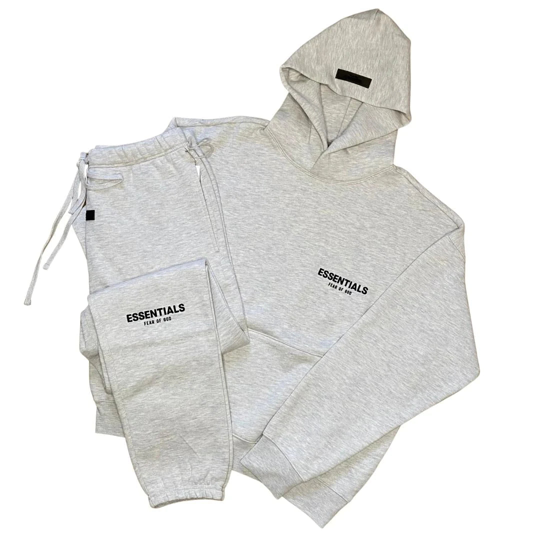 FEAR OF GOD ESSENTIALS 'LIGHT OATMEAL' TRACKSUIT SS22