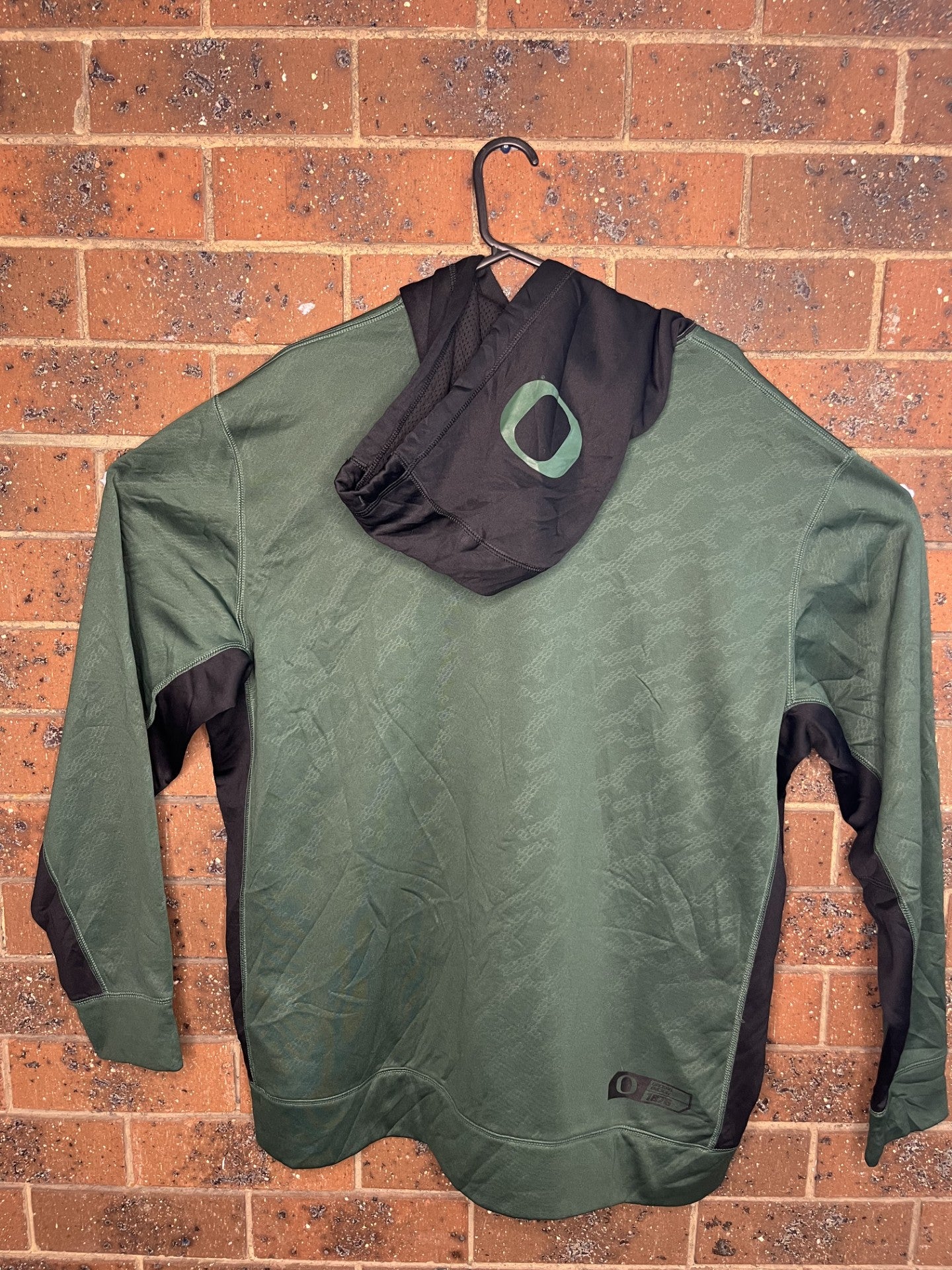Nike Oregon Duck Spellout Logo Green Hoodie (XXL)