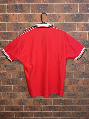 1998-1999 Vintage Umbro Embroidered Manchester United Home Kit Jersey (L)